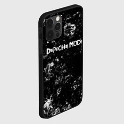 Чехол для iPhone 12 Pro Max Depeche Mode black ice, цвет: 3D-черный — фото 2