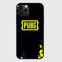 Чехол для iPhone 12 Pro Max Pubg краски абстракция, цвет: 3D-черный