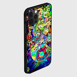 Чехол для iPhone 12 Pro Max Знаковые пузырьки, цвет: 3D-черный — фото 2