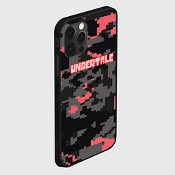 Чехол для iPhone 12 Pro Max Undertale текстура гейм, цвет: 3D-черный — фото 2