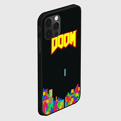 Чехол для iPhone 12 Pro Max Doom x tetrix коллабарация, цвет: 3D-черный — фото 2