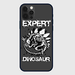 Чехол для iPhone 12 Pro Max Dinosaur expert, цвет: 3D-черный