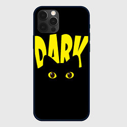 Чехол для iPhone 12 Pro Max Dark cat eyes - черный кот, цвет: 3D-черный