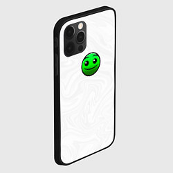 Чехол для iPhone 12 Pro Max Геометри Даш смайлик, цвет: 3D-черный — фото 2