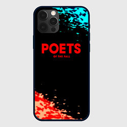 Чехол iPhone 12 Pro Max Poets of the fall краски брызги