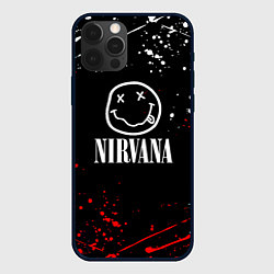 Чехол для iPhone 12 Pro Max Nirvana брызги красок, цвет: 3D-черный