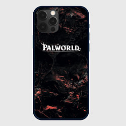 Чехол для iPhone 12 Pro Max Palworld dark logo, цвет: 3D-черный