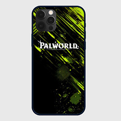 Чехол iPhone 12 Pro Max Palworld logo black green