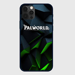 Чехол для iPhone 12 Pro Max Palworld логотип абстракт объемные плиты, цвет: 3D-черный
