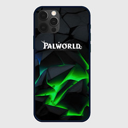 Чехол iPhone 12 Pro Max Palworld объемные зеленые камни