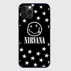 Чехол для iPhone 12 Pro Max Nirvana stars steel, цвет: 3D-черный