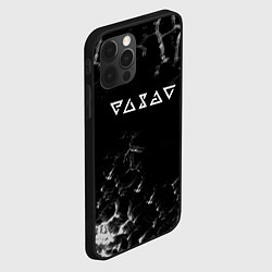 Чехол для iPhone 12 Pro Max Ведьмак текстура броня, цвет: 3D-черный — фото 2