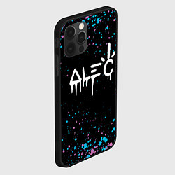 Чехол для iPhone 12 Pro Max Alec monopoly graffiti брызги, цвет: 3D-черный — фото 2