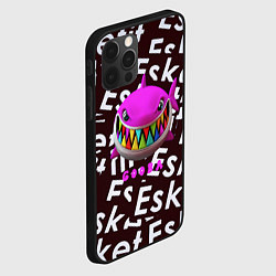 Чехол для iPhone 12 Pro Max Esskeetit logo pattern, цвет: 3D-черный — фото 2