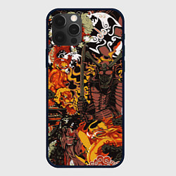 Чехол для iPhone 12 Pro Max Драконы и самураи Японии, цвет: 3D-черный