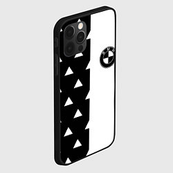 Чехол для iPhone 12 Pro Max BMW геометрия, цвет: 3D-черный — фото 2