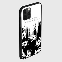 Чехол для iPhone 12 Pro Max Death Stranding знаки, цвет: 3D-черный — фото 2
