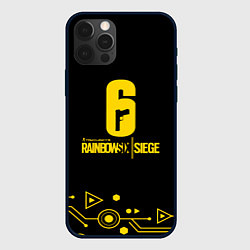 Чехол для iPhone 12 Pro Max Rainbow six siege том клэнси, цвет: 3D-черный