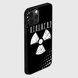 Чехол для iPhone 12 Pro Max Stalker: Shadow of Chernobyl радиоактивность, цвет: 3D-черный — фото 2