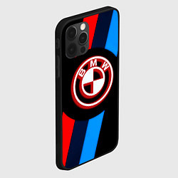 Чехол для iPhone 12 Pro Max BMW sport geometry line, цвет: 3D-черный — фото 2
