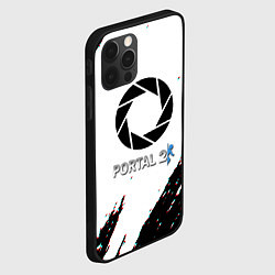 Чехол для iPhone 12 Pro Max Portal 2 краски валв, цвет: 3D-черный — фото 2