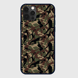 Чехол для iPhone 12 Pro Max Футбол - камуфляж, цвет: 3D-черный
