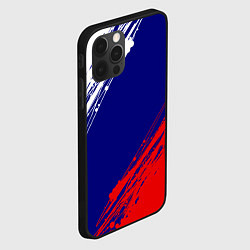 Чехол для iPhone 12 Pro Max Триколор Россия, цвет: 3D-черный — фото 2