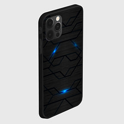 Чехол для iPhone 12 Pro Max Кибер сталь, цвет: 3D-черный — фото 2