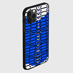 Чехол для iPhone 12 Pro Max Сине-белая техно броня, цвет: 3D-черный — фото 2