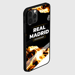Чехол для iPhone 12 Pro Max Real Madrid legendary sport fire, цвет: 3D-черный — фото 2