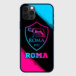 Чехол для iPhone 12 Pro Max Roma - neon gradient, цвет: 3D-черный