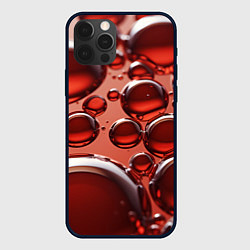 Чехол iPhone 12 Pro Max Крупные красные капли