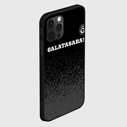 Чехол для iPhone 12 Pro Max Galatasaray sport на темном фоне посередине, цвет: 3D-черный — фото 2