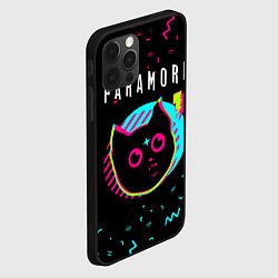 Чехол для iPhone 12 Pro Max Paramore - rock star cat, цвет: 3D-черный — фото 2