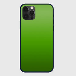 Чехол iPhone 12 Pro Max Градиент яблочный зелёный