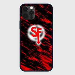 Чехол для iPhone 12 Pro Max Sally face красные искры, цвет: 3D-черный