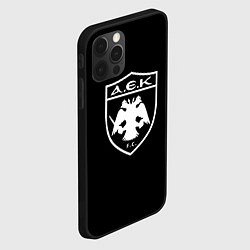 Чехол для iPhone 12 Pro Max AEK fc белое лого, цвет: 3D-черный — фото 2