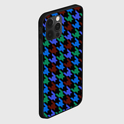 Чехол для iPhone 12 Pro Max Принт гусиные лапки, цвет: 3D-черный — фото 2