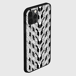 Чехол для iPhone 12 Pro Max Белая техно броня, цвет: 3D-черный — фото 2