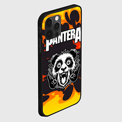 Чехол для iPhone 12 Pro Max Pantera рок панда и огонь, цвет: 3D-черный — фото 2