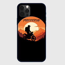 Чехол для iPhone 12 Pro Max Мотоцикл - это свобода, цвет: 3D-черный