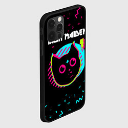 Чехол для iPhone 12 Pro Max Iron Maiden - rock star cat, цвет: 3D-черный — фото 2