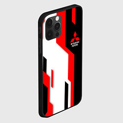 Чехол для iPhone 12 Pro Max Mitsubishi red uniform, цвет: 3D-черный — фото 2