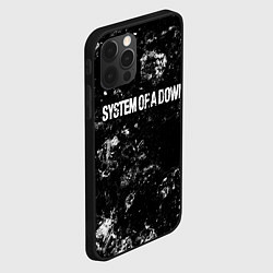 Чехол для iPhone 12 Pro Max System of a Down black ice, цвет: 3D-черный — фото 2