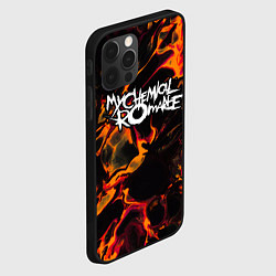 Чехол для iPhone 12 Pro Max My Chemical Romance red lava, цвет: 3D-черный — фото 2