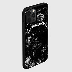 Чехол для iPhone 12 Pro Max Metallica black ice, цвет: 3D-черный — фото 2