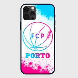 Чехол для iPhone 12 Pro Max Porto neon gradient style, цвет: 3D-черный