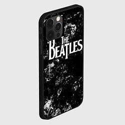 Чехол для iPhone 12 Pro Max The Beatles black ice, цвет: 3D-черный — фото 2