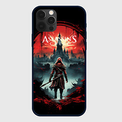 Чехол для iPhone 12 Pro Max Assassins creed город на горизонте, цвет: 3D-черный