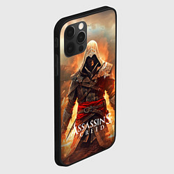 Чехол для iPhone 12 Pro Max Assassins creed старый город, цвет: 3D-черный — фото 2